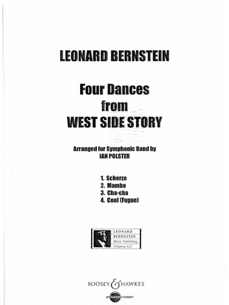 Four Dances From West Side Story(Score) | PDF