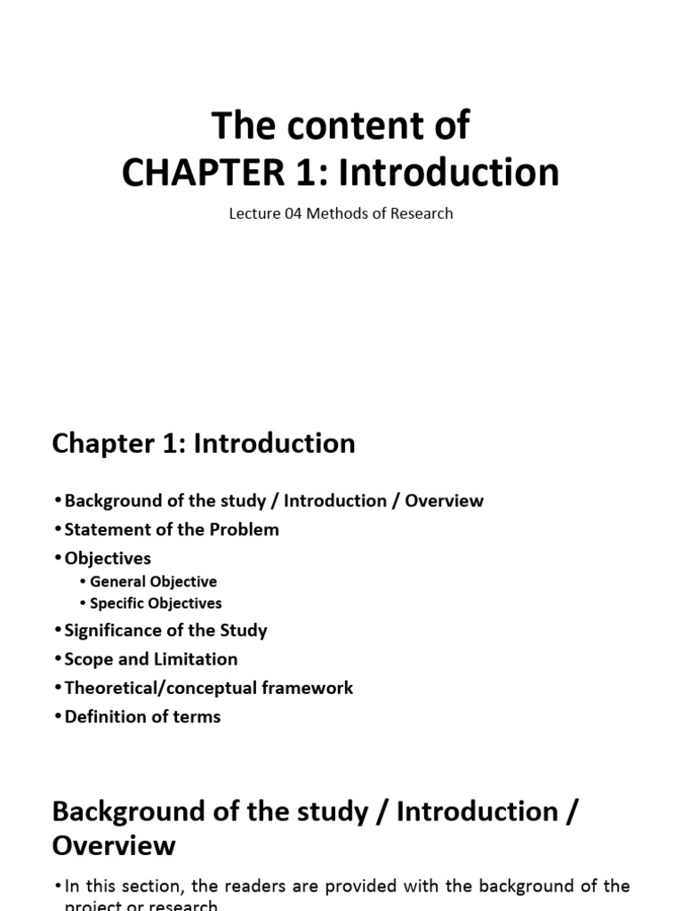 Research Methods Overview and Objectives | PDF | Information | Thesis