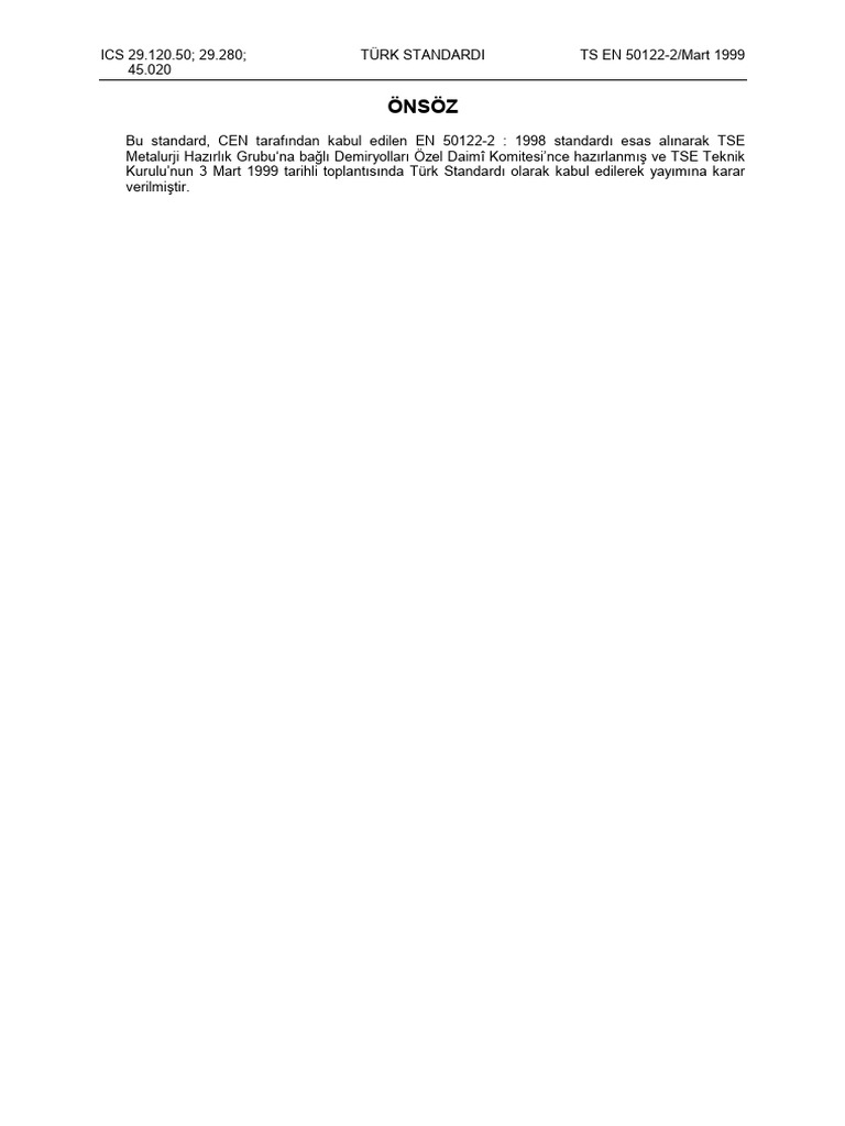 TS en 50122-2 | PDF
