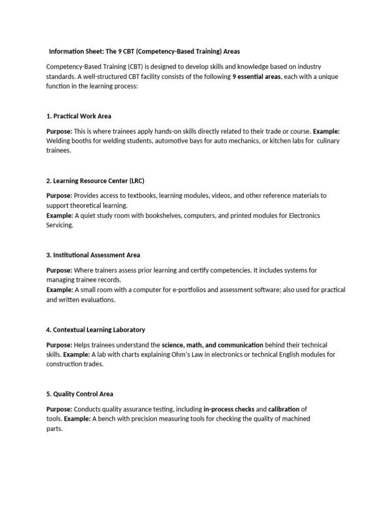 9 Essential Areas of CBT Training | PDF | Learning | Educational Technology