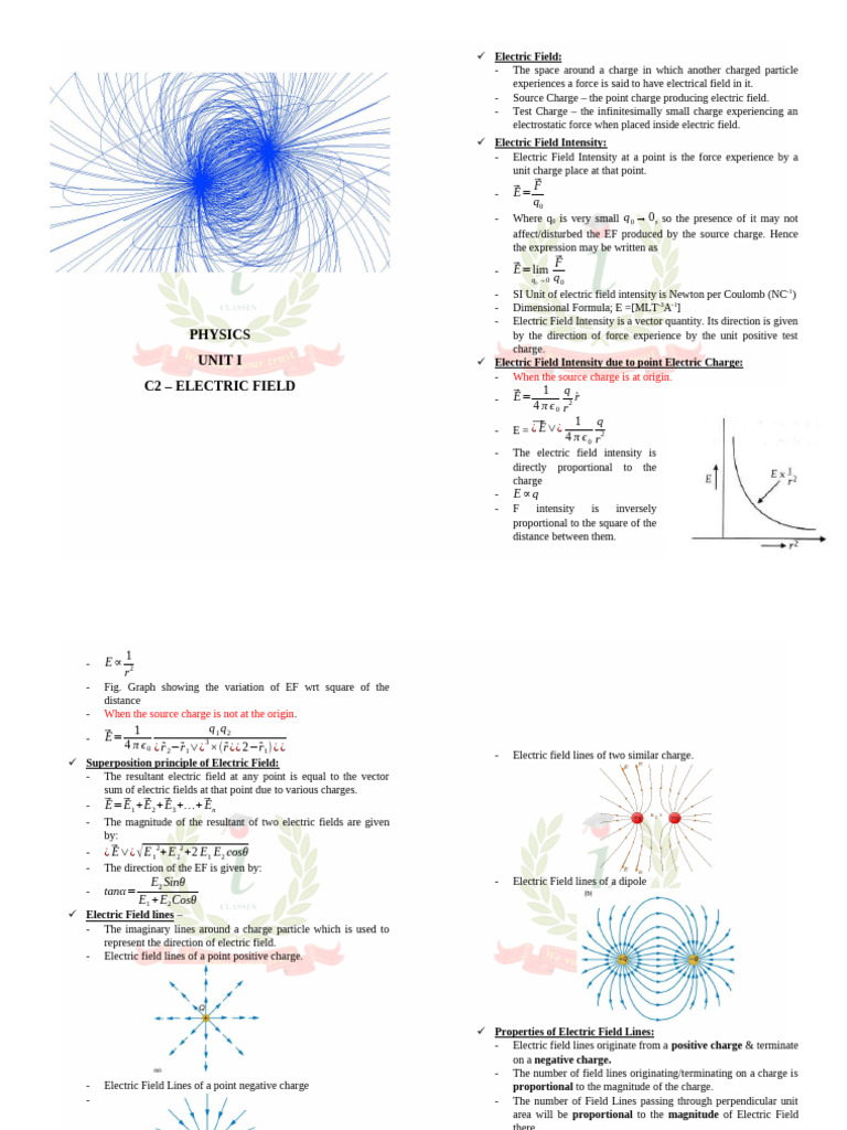 Understanding Electric Fields and Dipoles | PDF | Electric Field | Torque