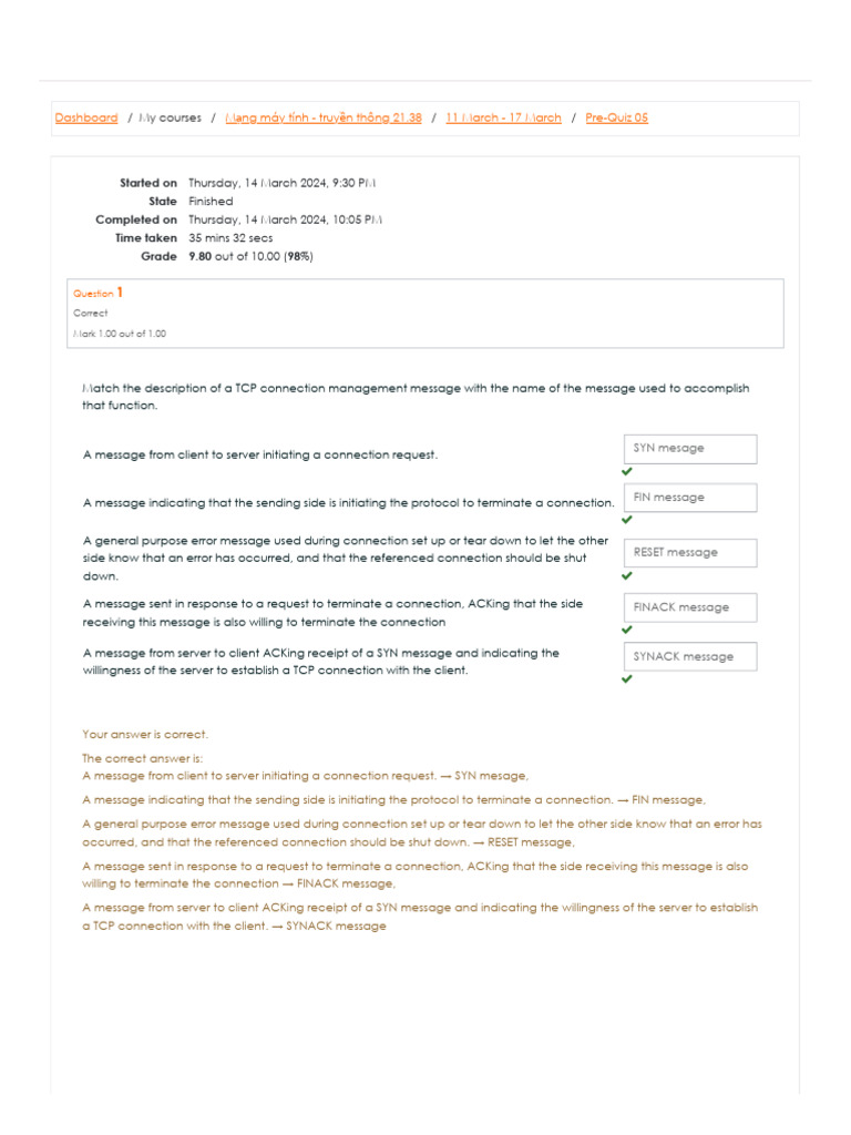 TCP Connection Management Overview | PDF | Transmission Control ...