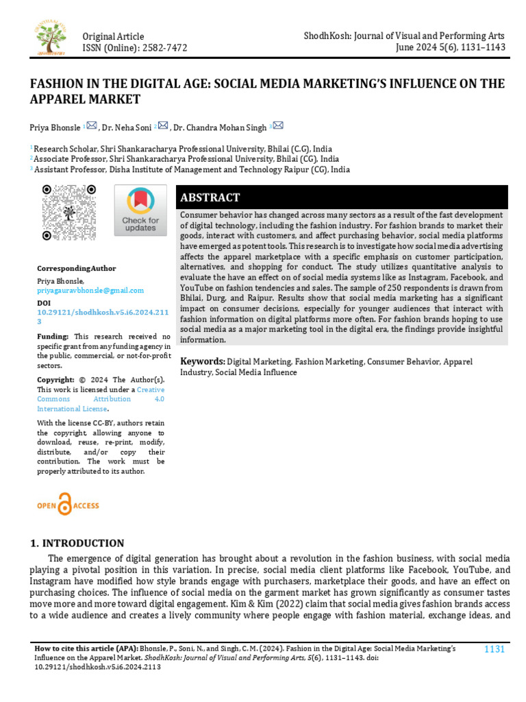 Social Media's Impact on Fashion Marketing | PDF | Social Media ...