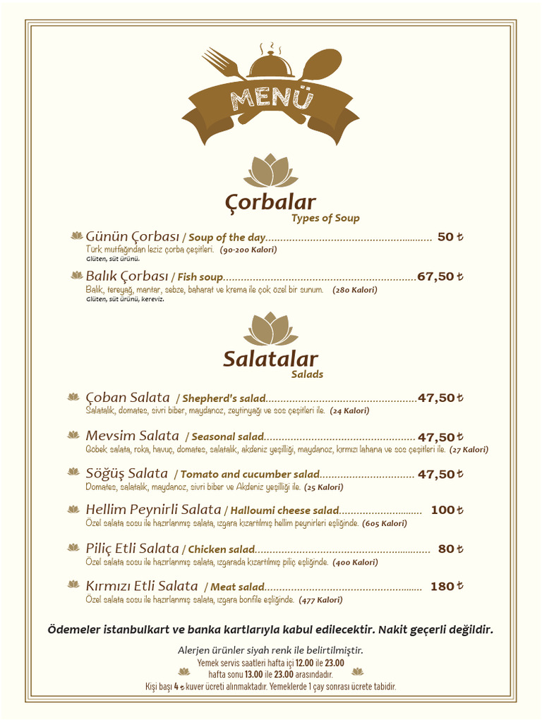 Alakart Menu | PDF