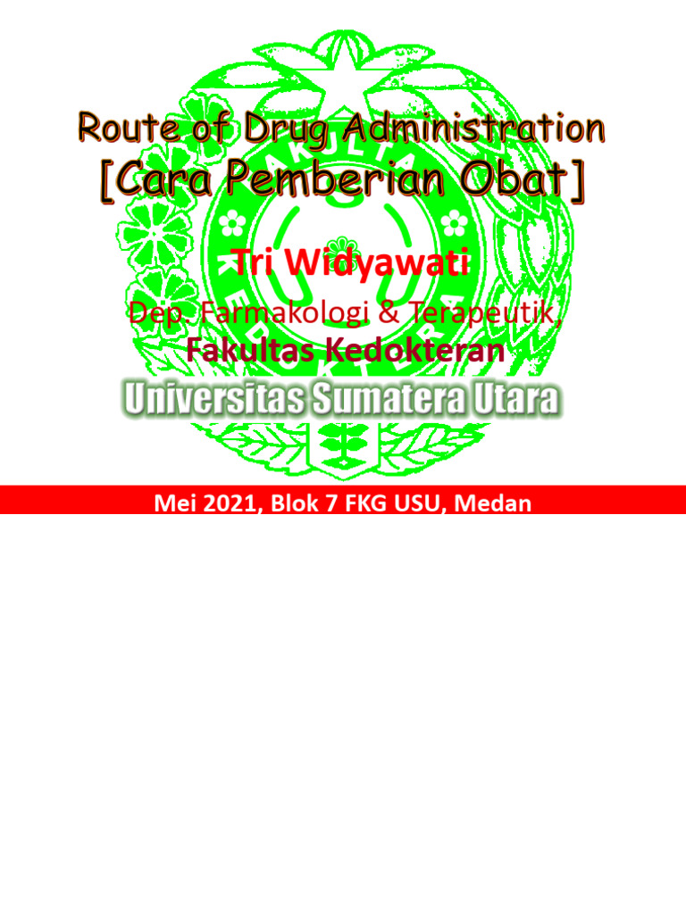 FT 1.1 Cara Pemberian Obat Berdasarkan Bentuk Sediaan Obat | PDF ...