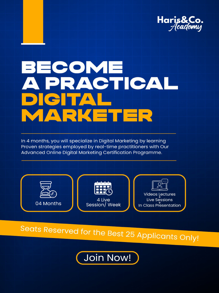 4 Month Basic To Advanced Digital Marketing Online Brochure | PDF