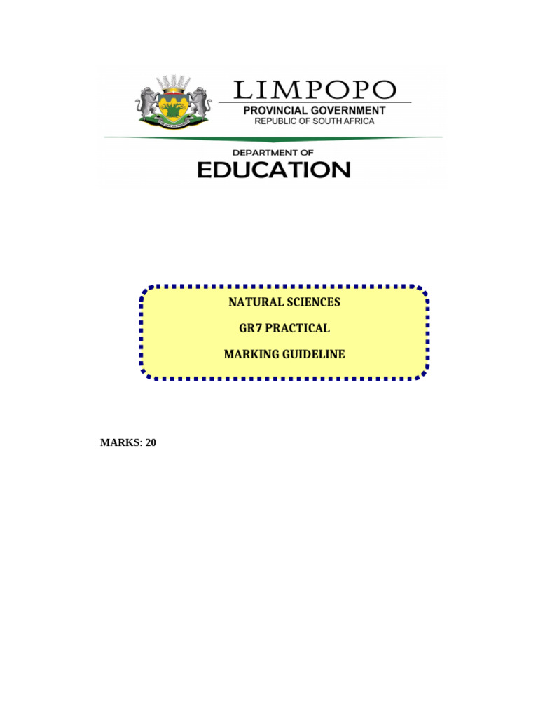 Grade 7 Natural Sciences Practical Guide | PDF
