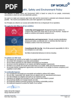 DP World HSE Strategy 2024-2028 | PDF | Climate Change Mitigation | Risk