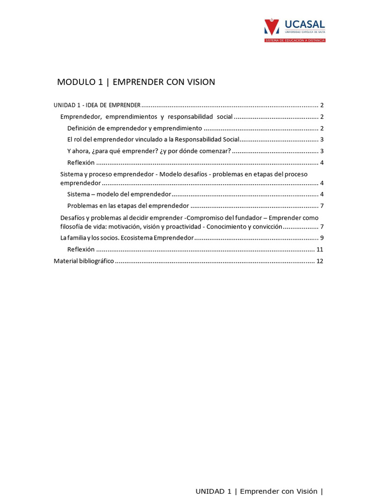 Emprender con Visión: Claves y Desafíos | PDF | Iniciativa empresarial