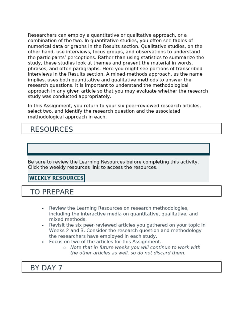 Methodological Approaches | PDF | Methodology | Apa Style