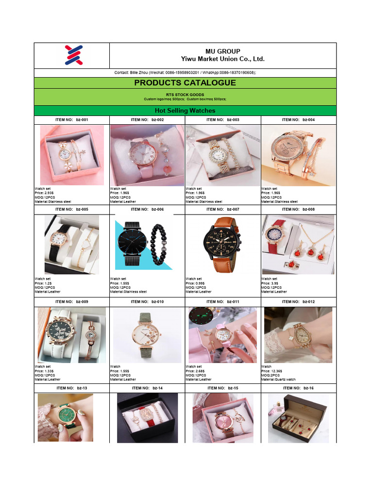 Watches Catalogue 2024-05-RTS (2024-07-14 18 - 41 - 07) | PDF ...