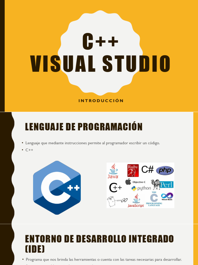 Introducción a C++ en Visual Studio | PDF