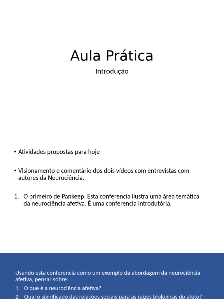 Aula Prática Introdução | PDF