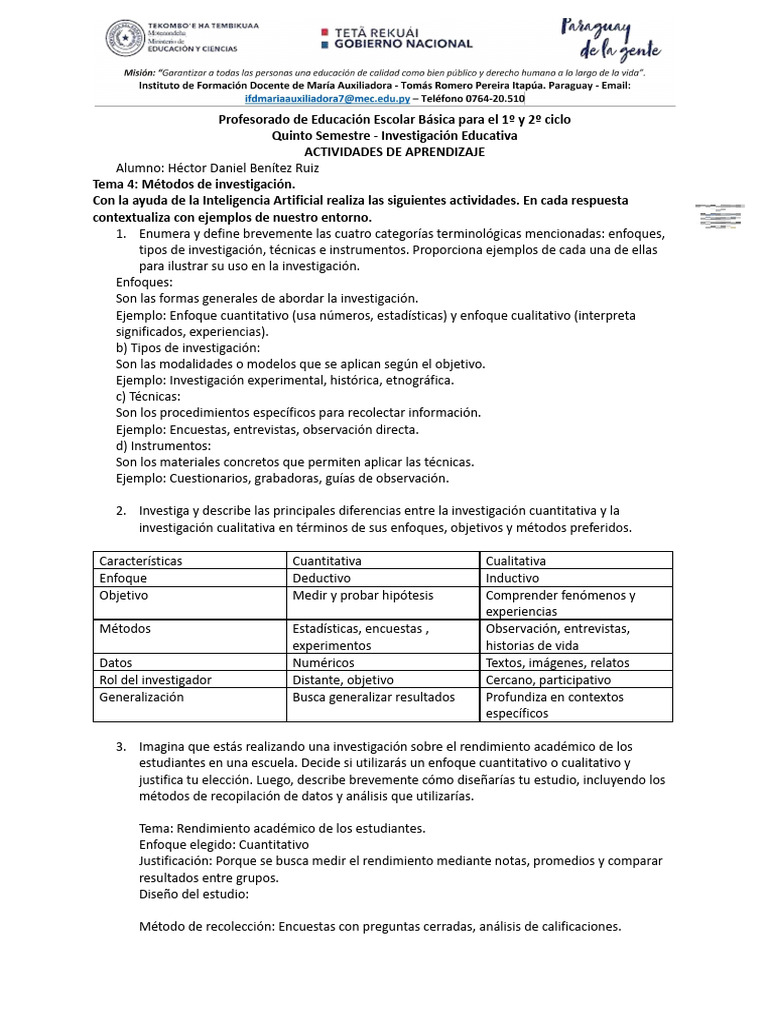 Tema 4 - M-Todos de Investigaci-N | PDF | Investigación cuantitativa ...