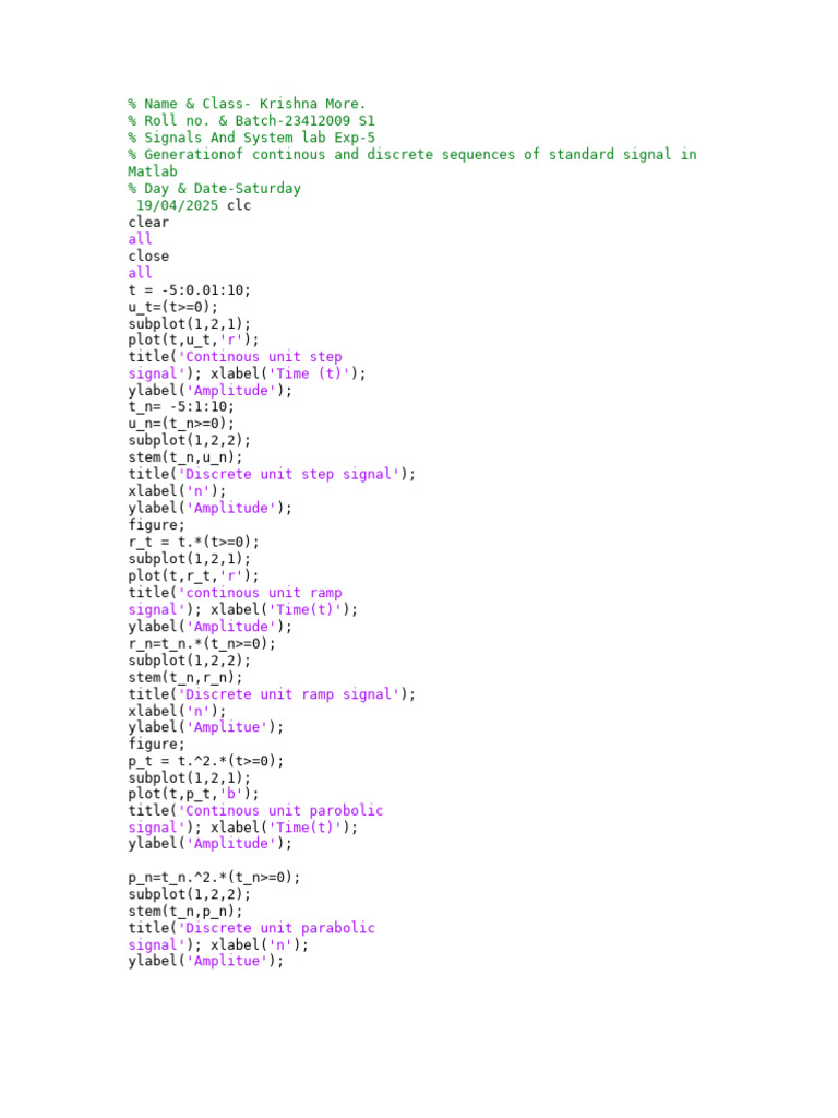 KM Exp 5 | PDF
