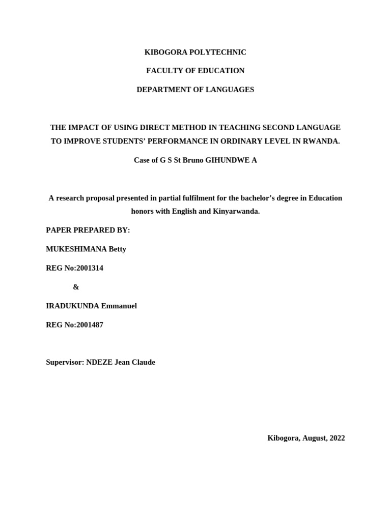 Impact of Direct Method on Language Learning | PDF | Methodology ...