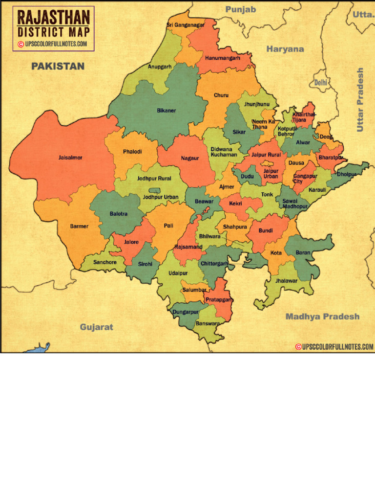 rajasthan map | PDF