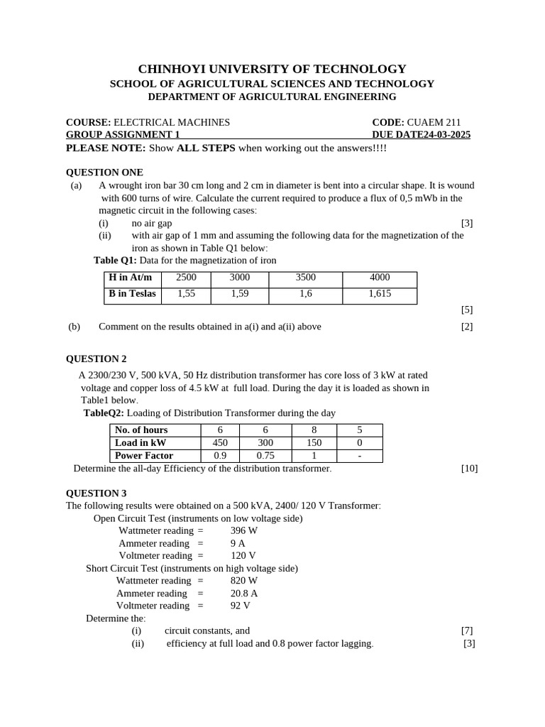 Cuaem211 - Group Assignment1 - March2025 | PDF | Transformer ...