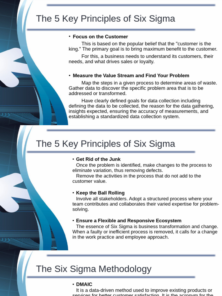 Continuation of Concepts in Lean Six Sigma | PDF | Six Sigma ...