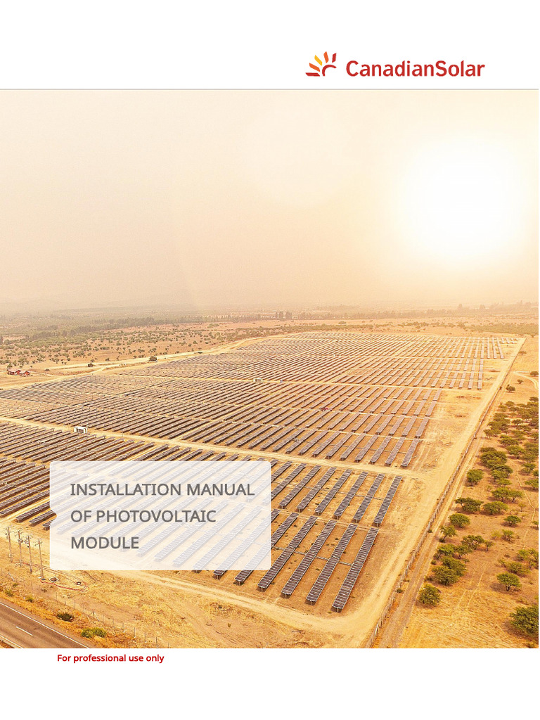CSI - Installation Manual - PV Modules - EU v1.7 EN | PDF | Solar Panel ...