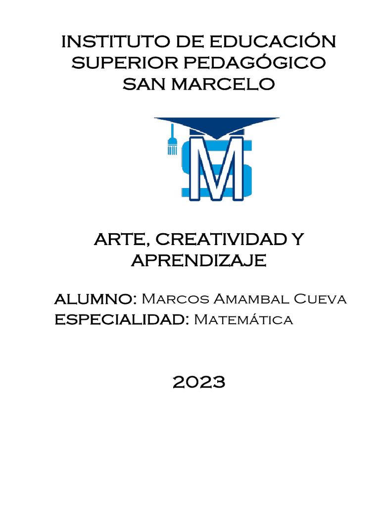 Arte y Creatividad en el Aprendizaje | PDF | Creatividad | Pensamiento