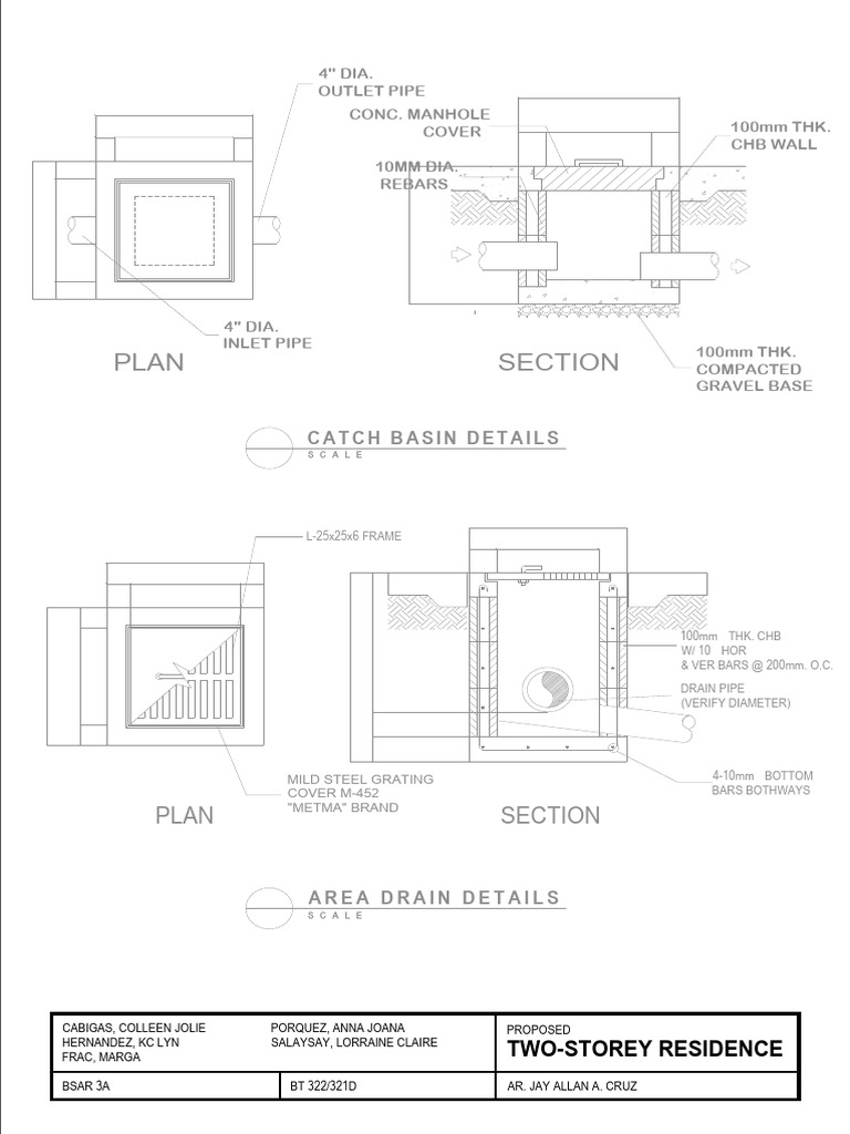 Catch Basin Design and Details | PDF | Hydraulic Engineering | Water ...
