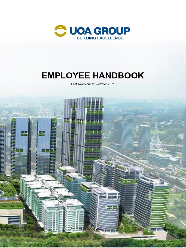 UOA Group Employee Handbook 2021 | PDF | Employment | Sick Leave
