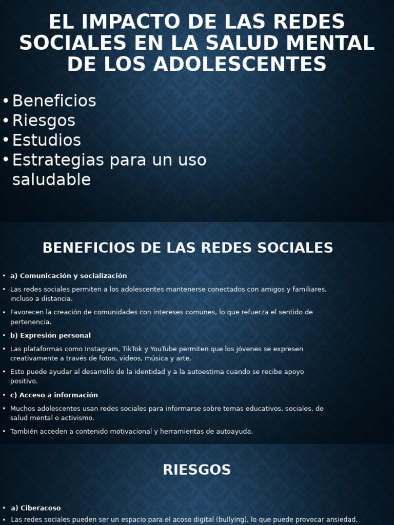 El Impacto de Las Redes Sociales en La | PDF | Depresión (estado de ...