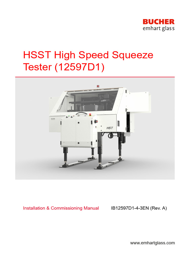 HSST High Speed Squeeze Tester Manual | PDF