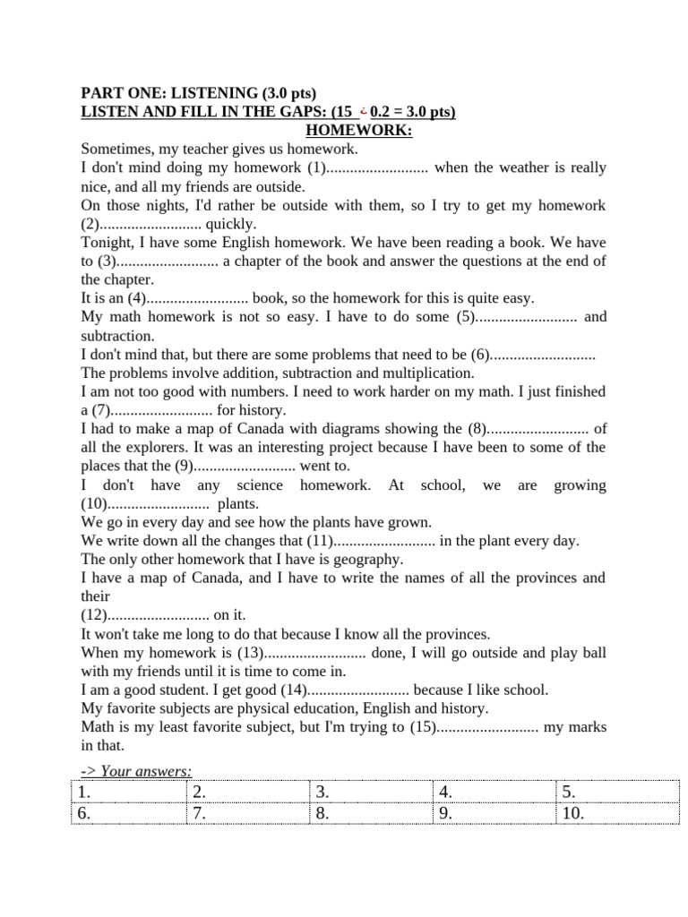 Homework Listening and Vocabulary Exercises | PDF | Nobel Prize | Libraries