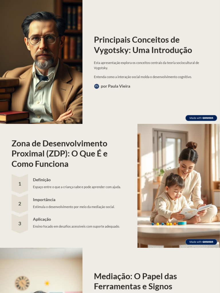 Conceitos de Vygotsky na Educação | PDF | Aprendizado | Sociologia