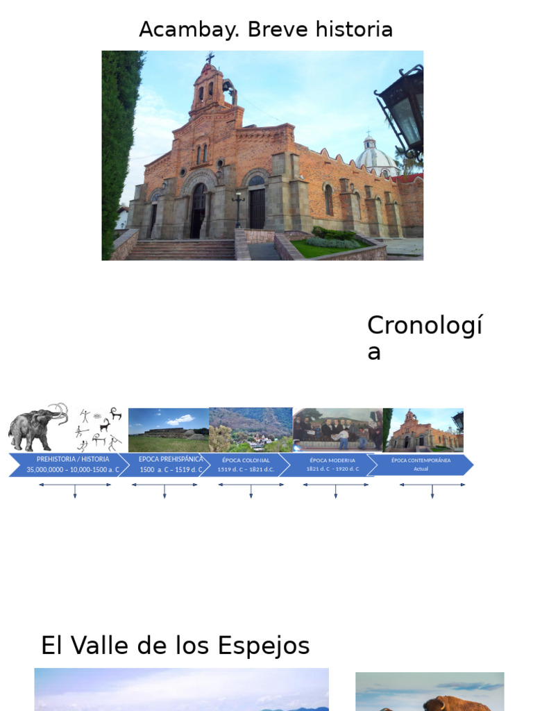 Historia de Acambay: Un Resumen Cronológico | PDF