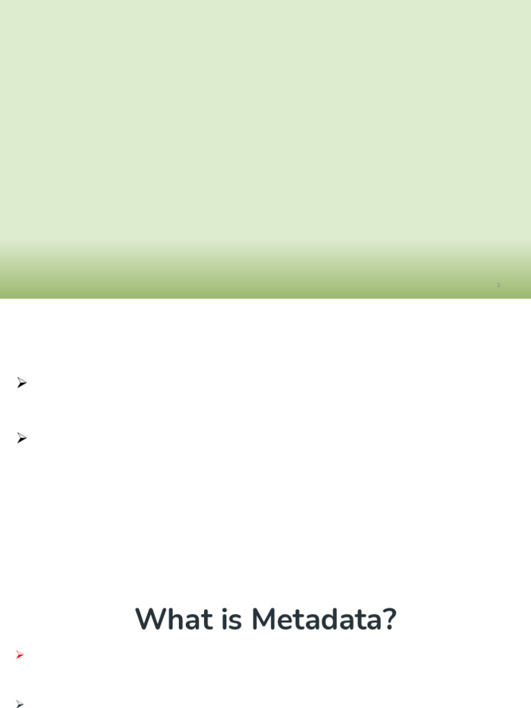 Chapter 03_Meta Data Management_04 | PDF | Metadata | Data