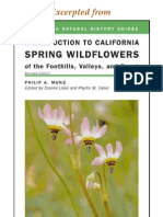 CNHG Introduction to California Spring Wild Flowers of the Foothills, Valleys, and Coast