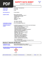 Finish Rinse Aid Safety Data Sheet | PDF | Dangerous Goods | Toxicity