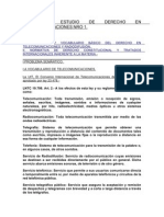 Ficha Nro 1 Conceptos Básicos de Telecomunicaciones Radiodifusión y Telefonía