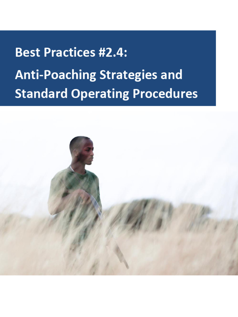 Anti-Poaching Strategies & SOPs Guide | PDF | Poaching | Crime & Violence