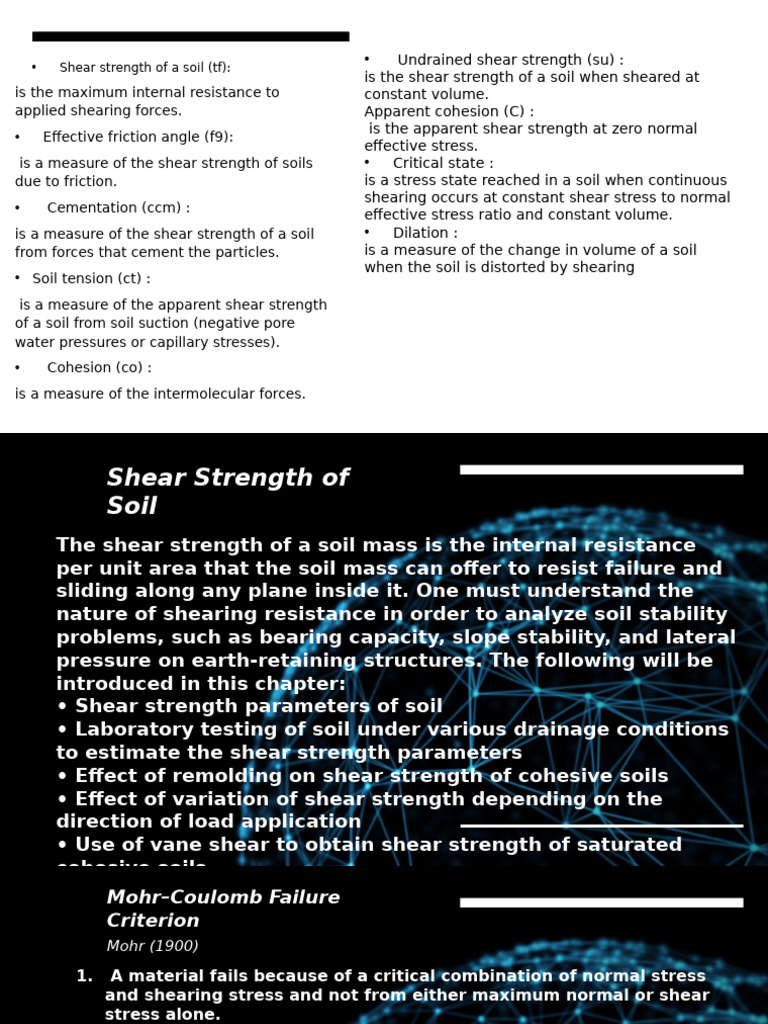 The Shear Strength of a Soil Mass Is | PDF | Soil Mechanics | Stress ...