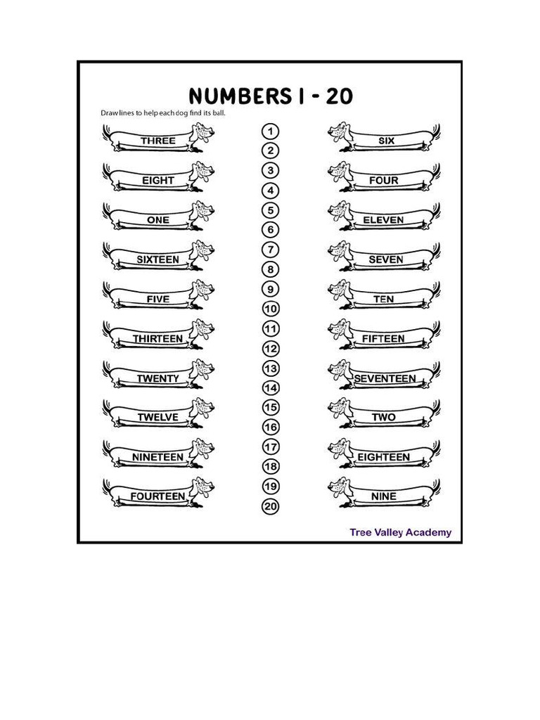 Numbers - Match | PDF