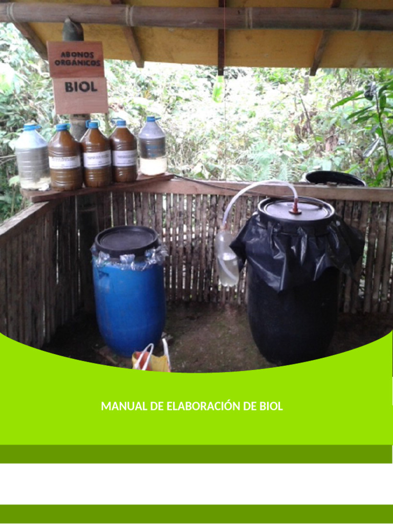 Manual Práctico de Elaboración de Biol | PDF | Agua | El plastico