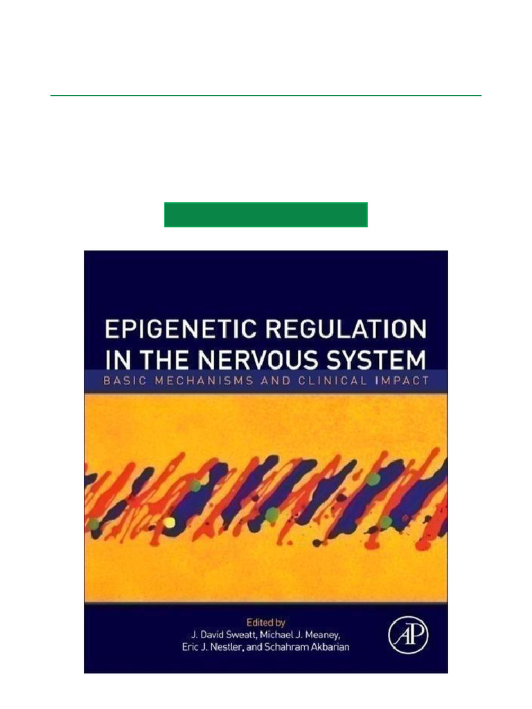 Full Download Epigenetic Regulation in The Nervous System Basic ...