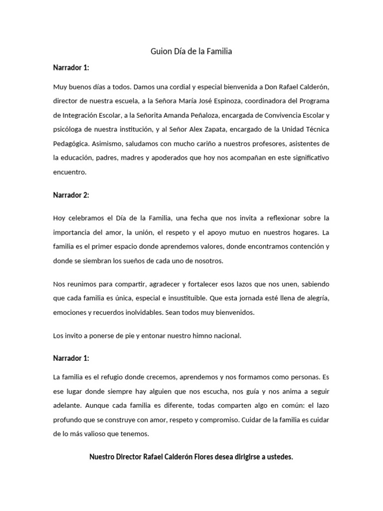 Celebración del Día de la Familia | PDF | Bailes | Amor