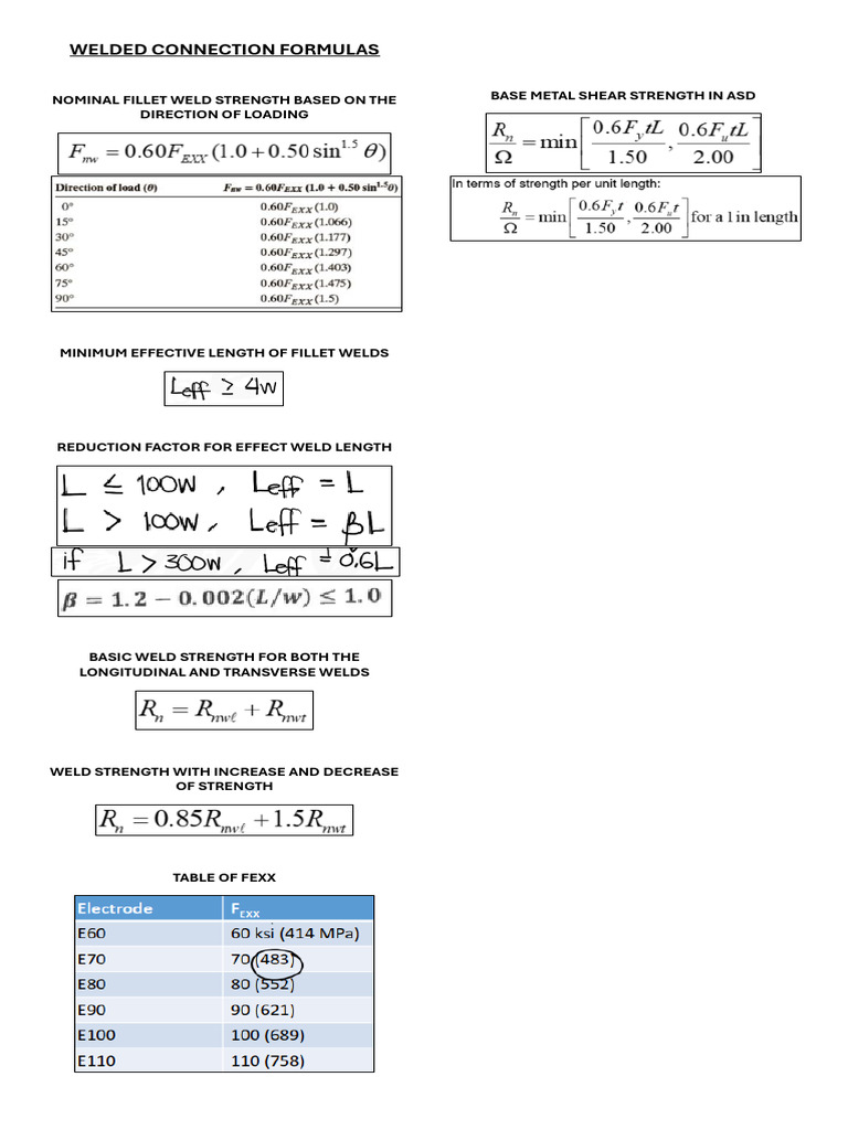 Welded vs. Bolted Connection Strength | PDF