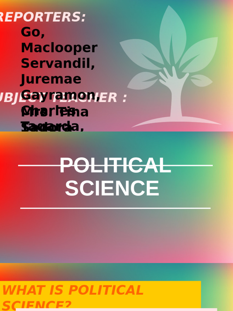 Foundations of Political Science | PDF