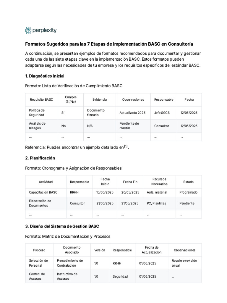 7etapas implementar basc | PDF | Auditoría