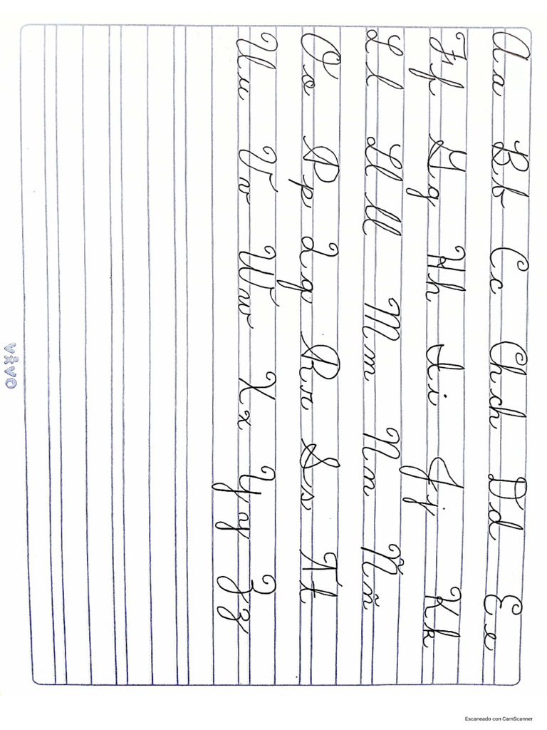 ABC Letra Cursiva | PDF
