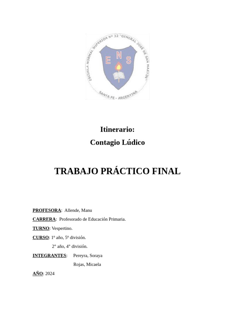 TP Final Contagio Lúdico | PDF