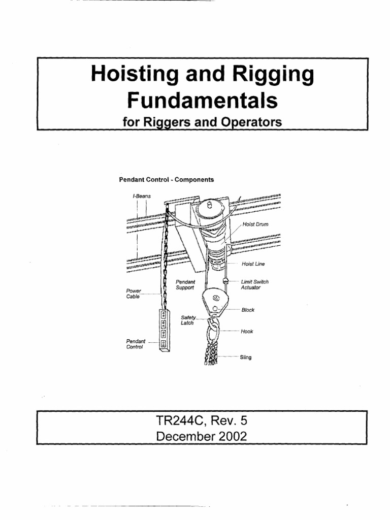 Hoisting and Rigging Fundamentals Guide | PDF | Rope | Fatigue (Material)