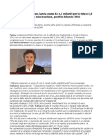 Flavio Cattaneo, Terna Piano 2012-16: 4,1 MLD Sulla Rete e 1,9 Sul New Business