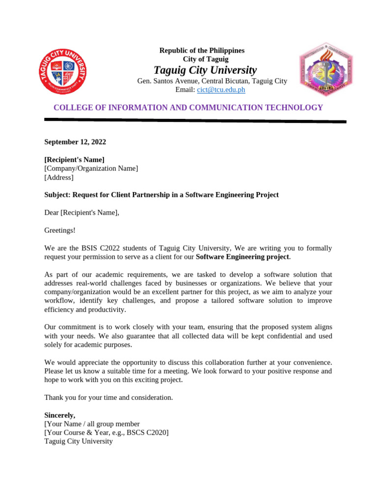 Letter For Client | PDF